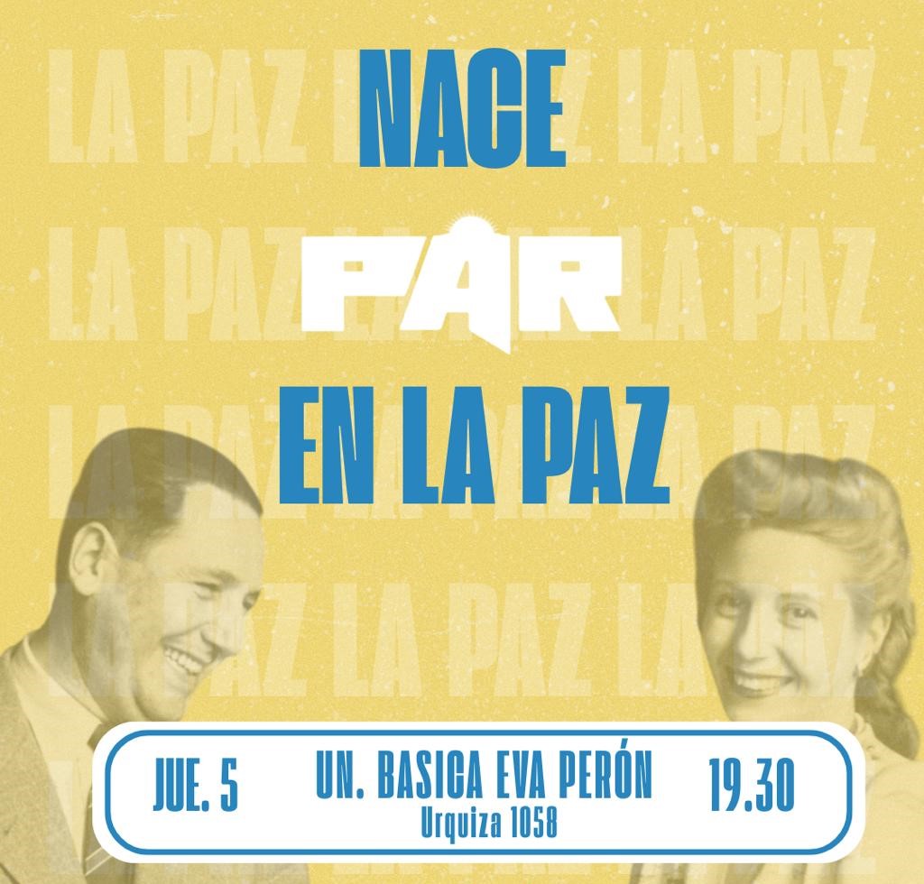 Agrupación Peronista Las Bases presenta la “Mesa PAR La Paz”